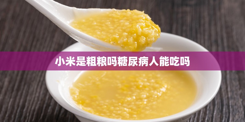 小米是粗粮吗糖尿病人能吃吗 小米是粗粮吗糖尿病人能吃吗