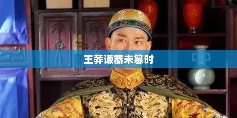 王莽谦恭未篡时