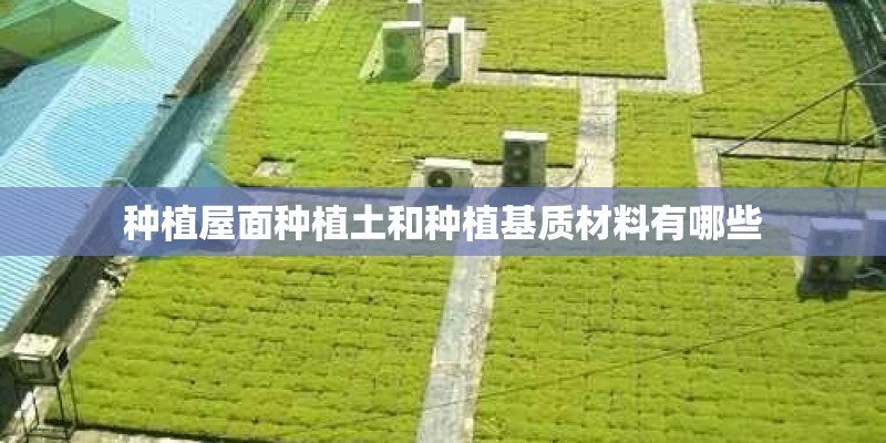 种植屋面种植土和种植基质材料有哪些 种植屋面种植土和种植基质材料有哪些