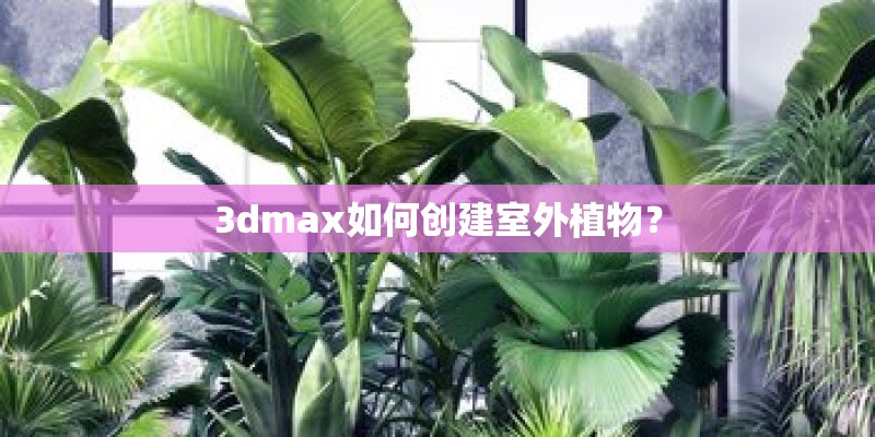 3dmax如何创建室外植物？